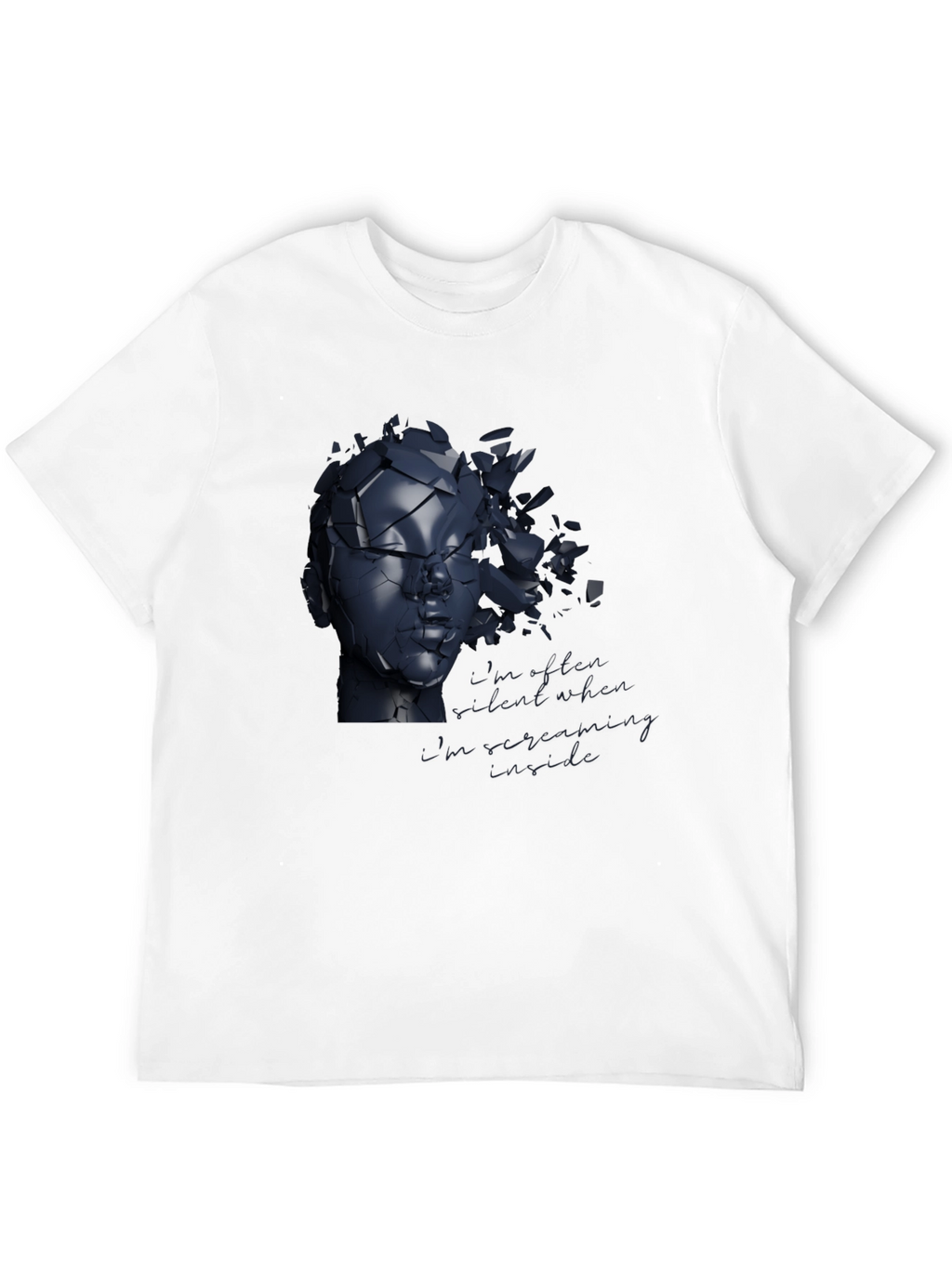Shattered Reflections Graphic Tee - Modern Art Shirt