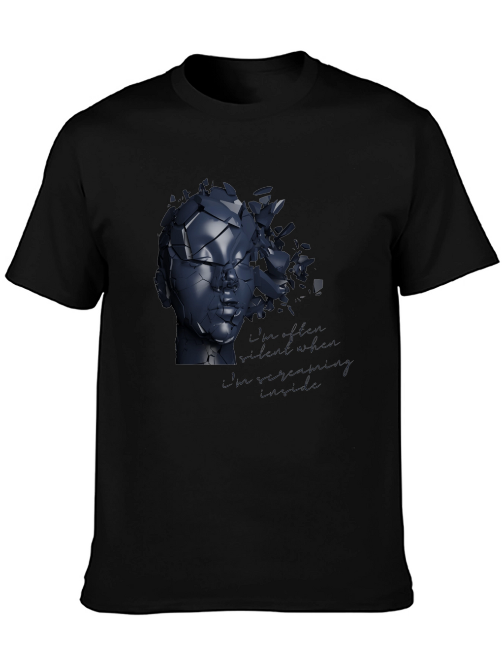 Shattered Reflections Graphic Tee - Modern Art Shirt