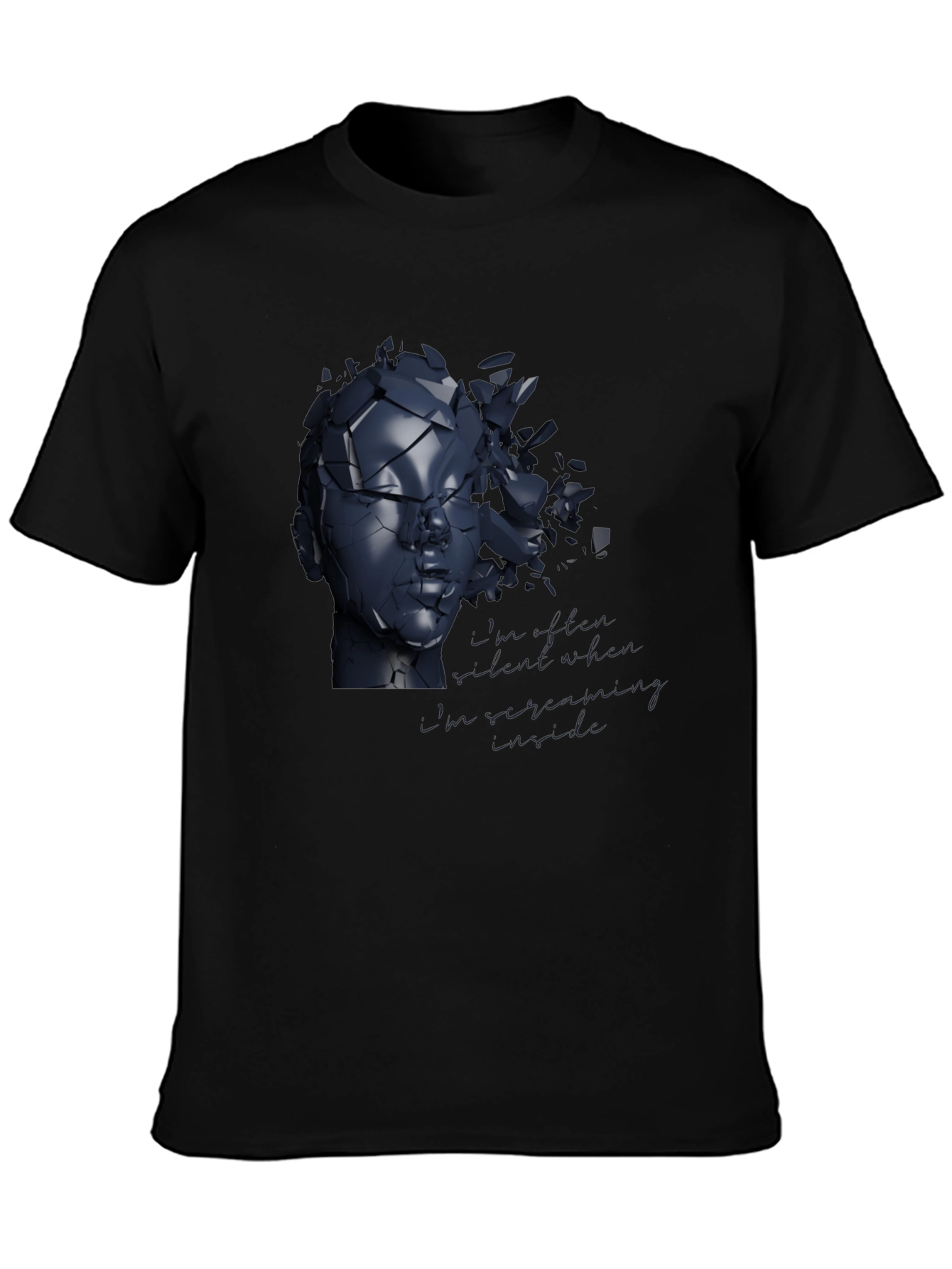 Shattered Reflections Graphic Tee - Modern Art Shirt