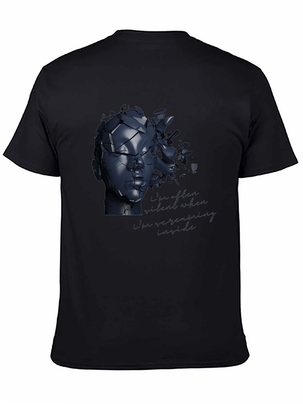 Shattered Reflections Graphic Tee - Modern Art Shirt