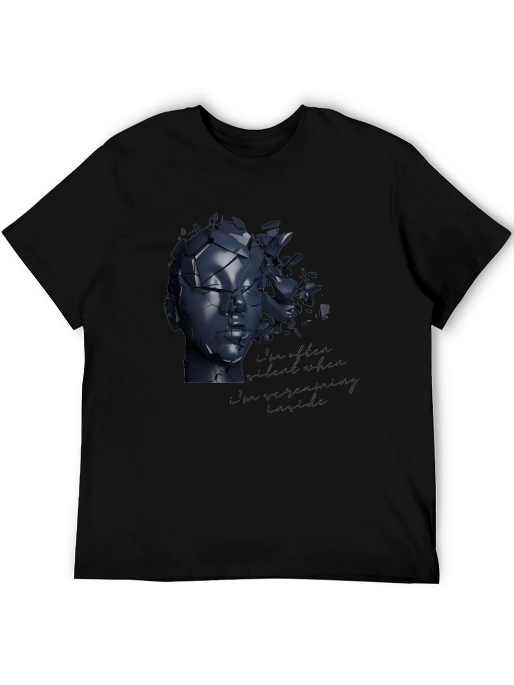 Shattered Reflections Graphic Tee - Modern Art Shirt