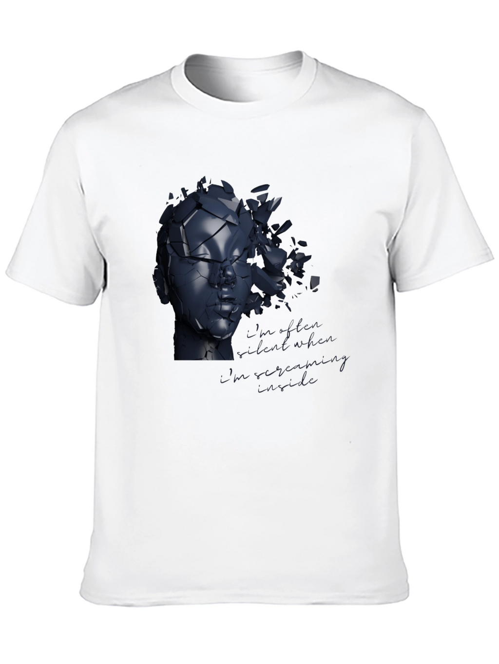 Shattered Reflections Graphic Tee - Modern Art Shirt