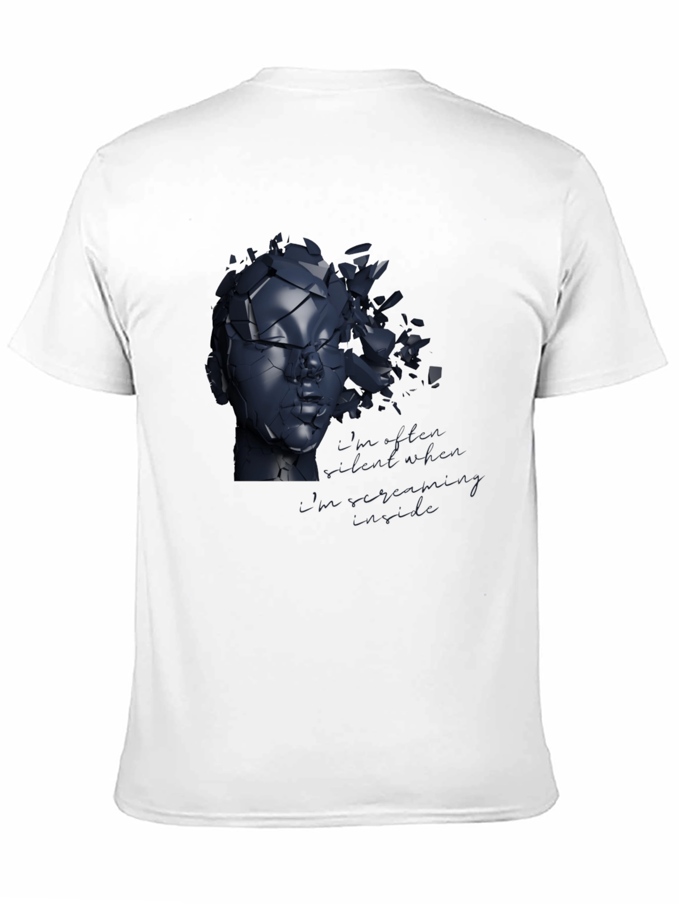 Shattered Reflections Graphic Tee - Modern Art Shirt