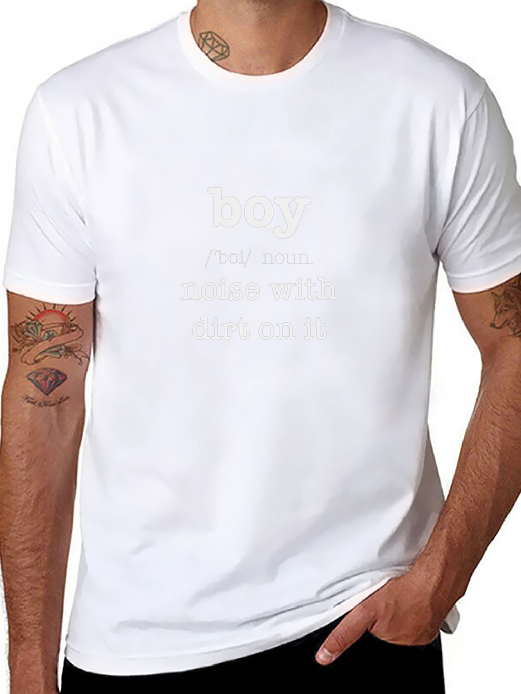 Boy: Noise With Dirt On It - Funny T-Shirt