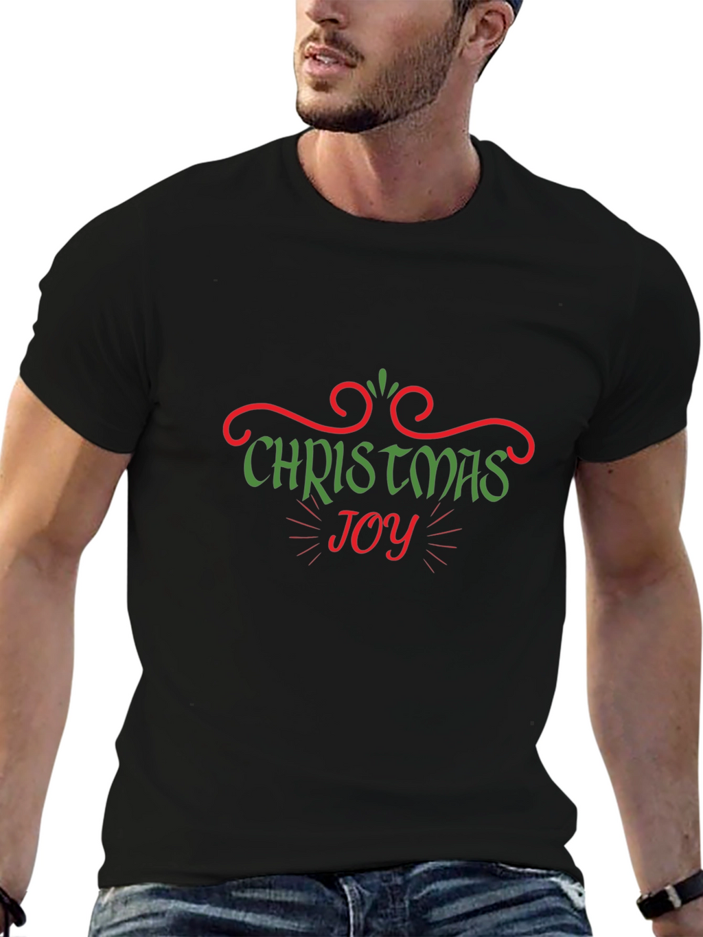 Christmas Joy Graphic Tee - Holiday Cheer T-Shirt
