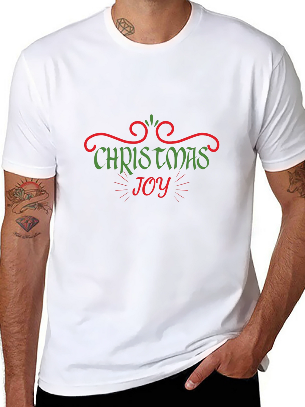 Christmas Joy Graphic Tee - Holiday Cheer T-Shirt