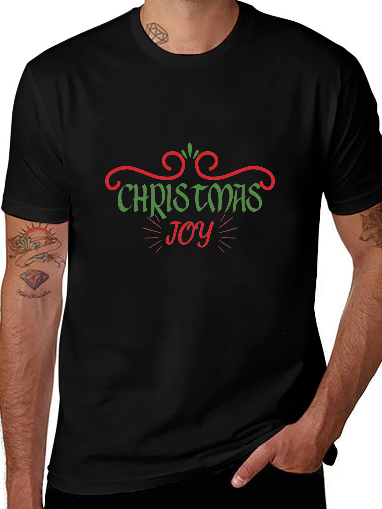 Christmas Joy Graphic Tee - Holiday Cheer T-Shirt