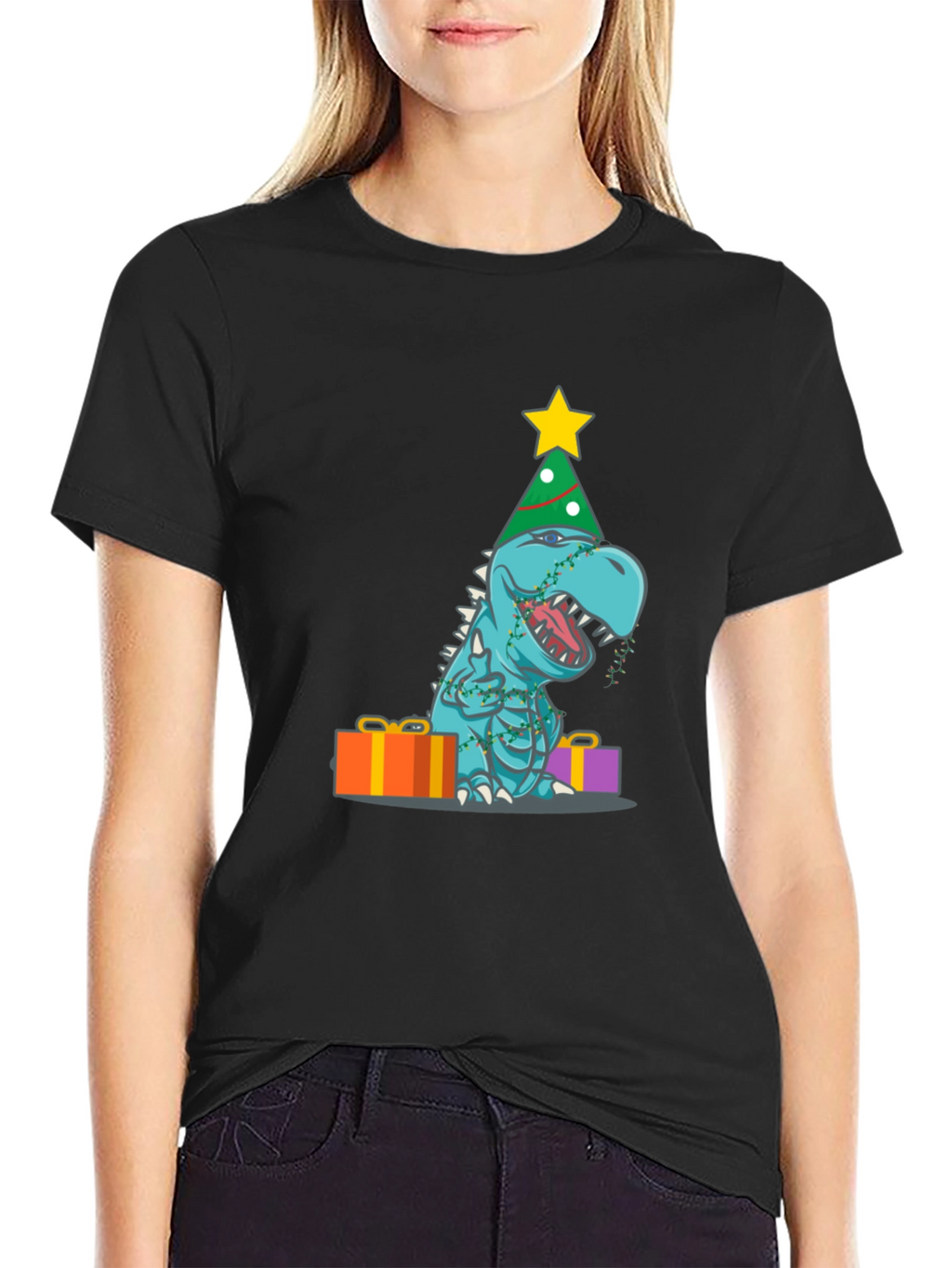 Festive Dinosaur T-Shirt