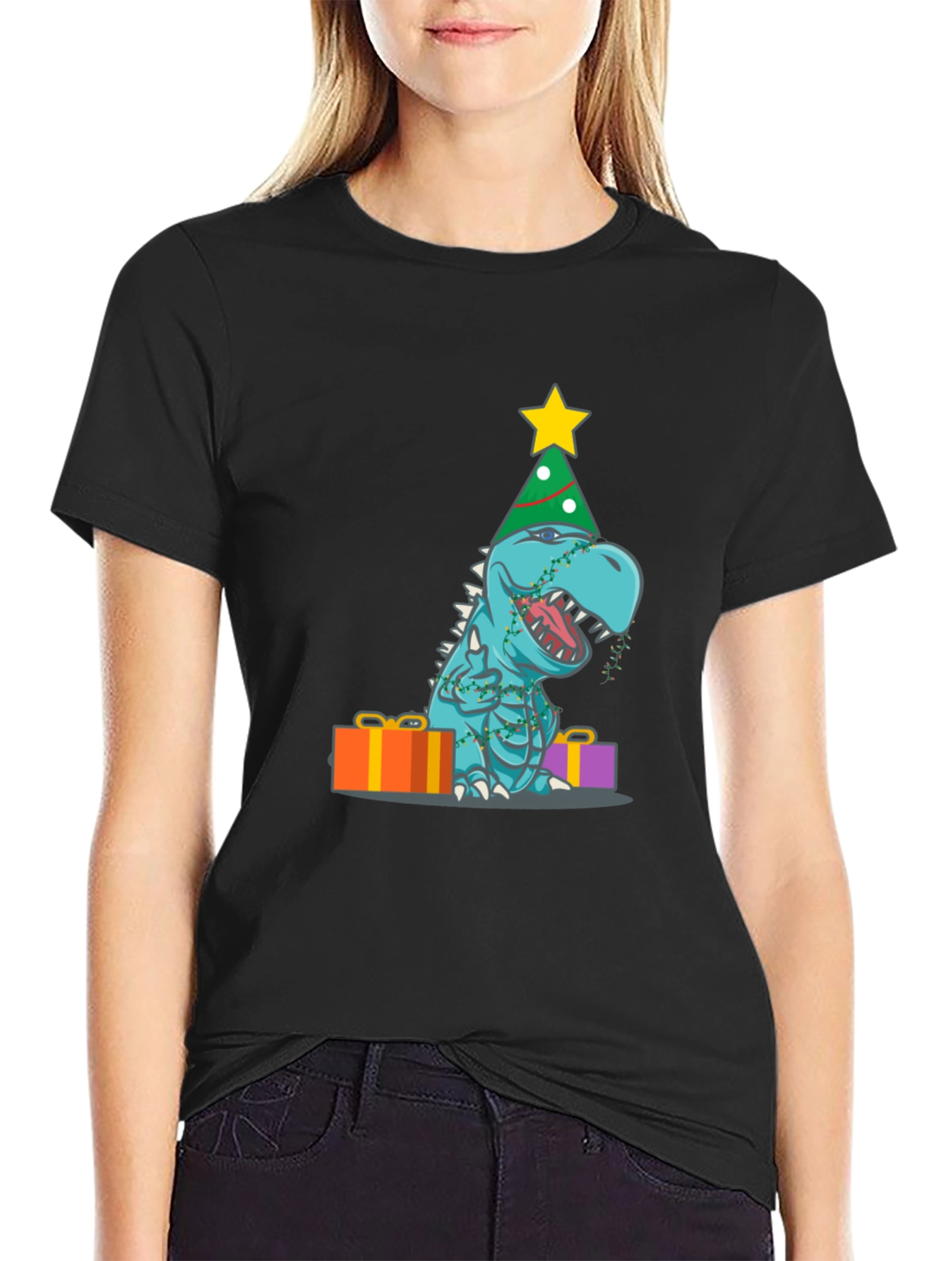 Festive Dinosaur T-Shirt