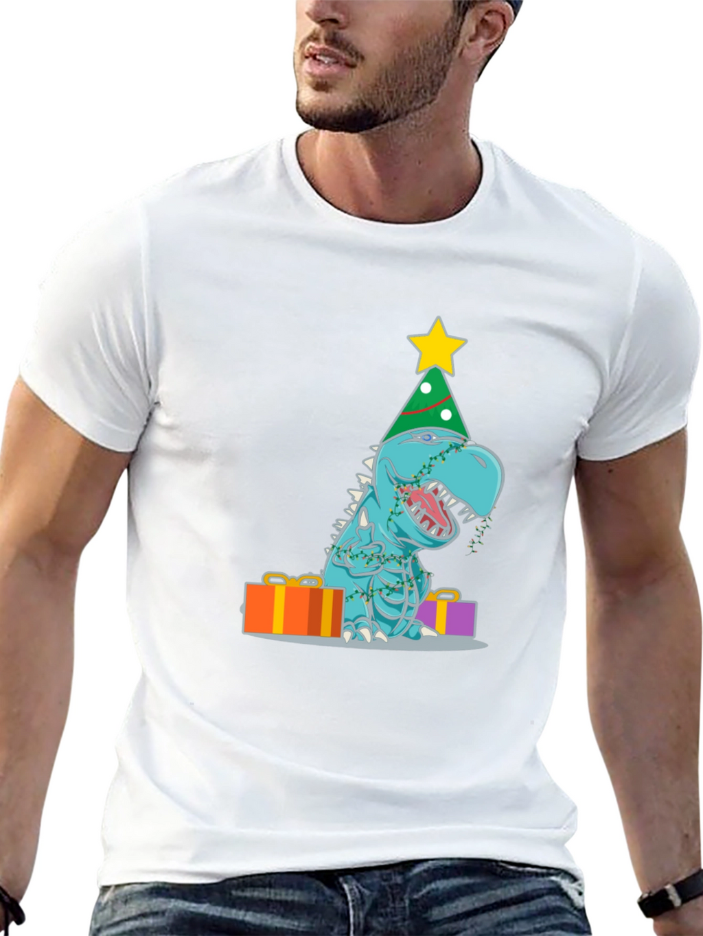 Festive Dinosaur T-Shirt