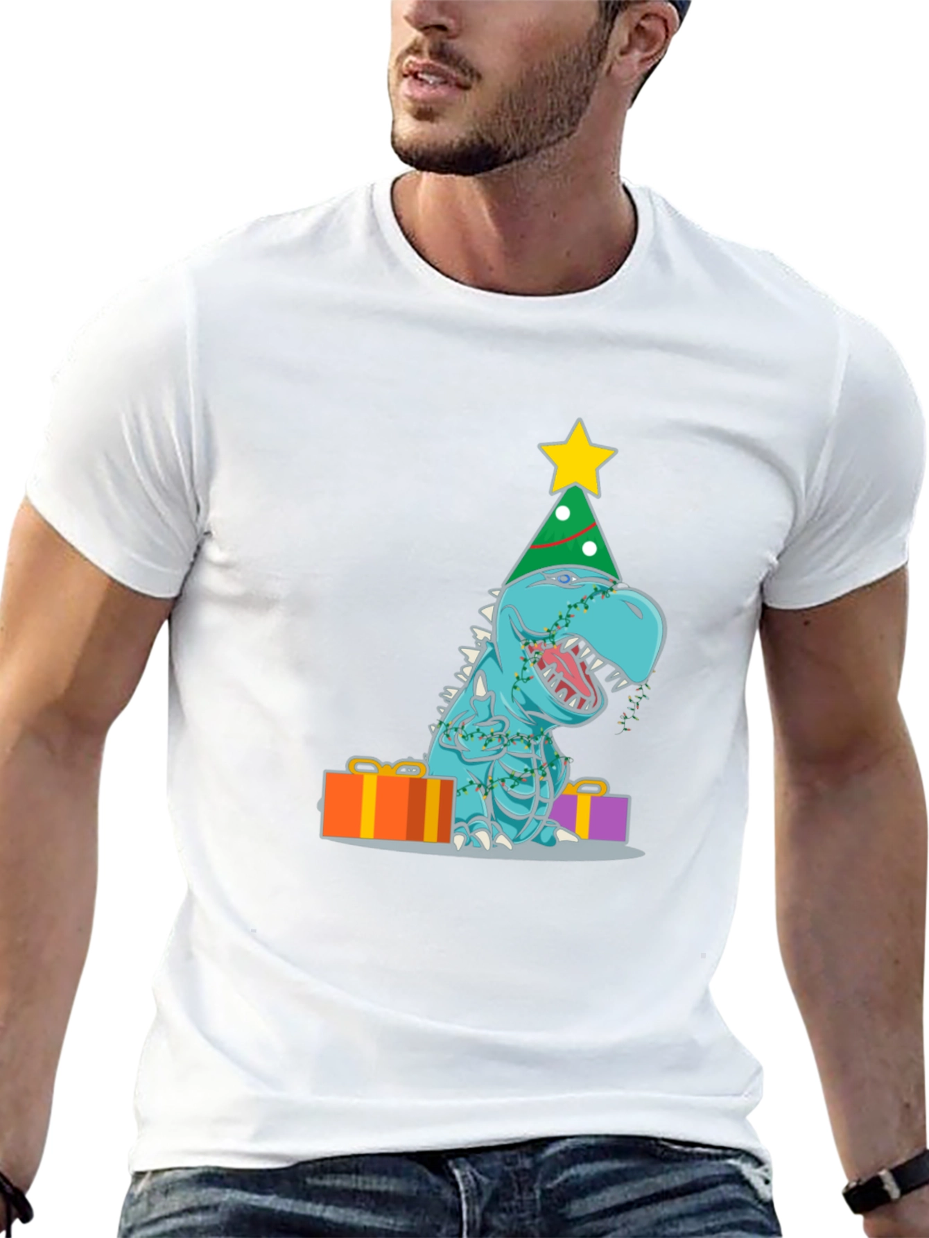 Festive Dinosaur T-Shirt