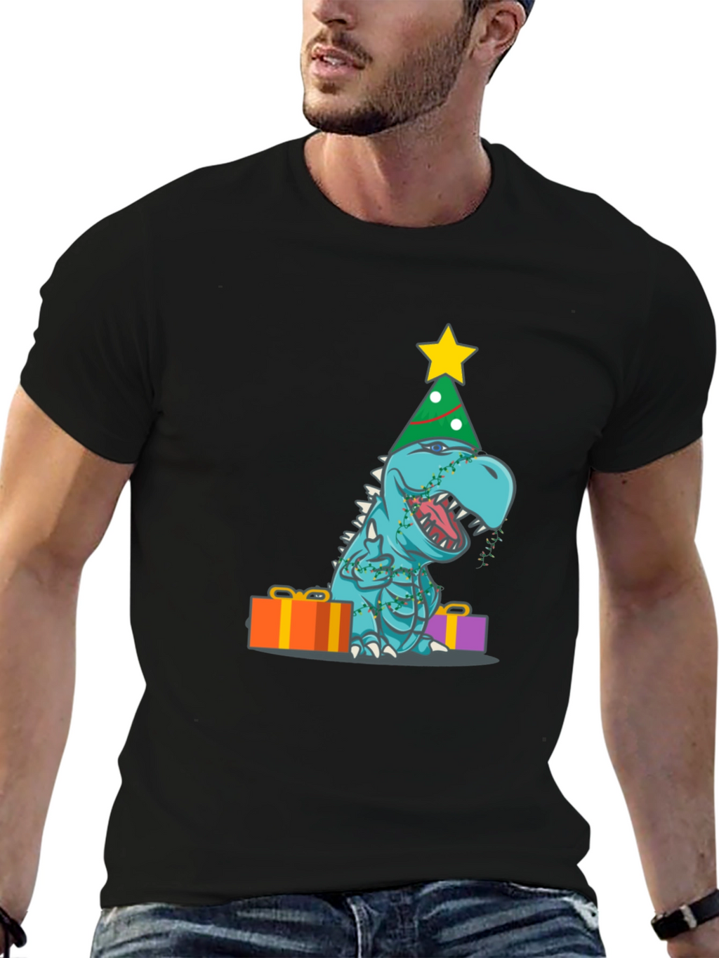 Festive Dinosaur T-Shirt