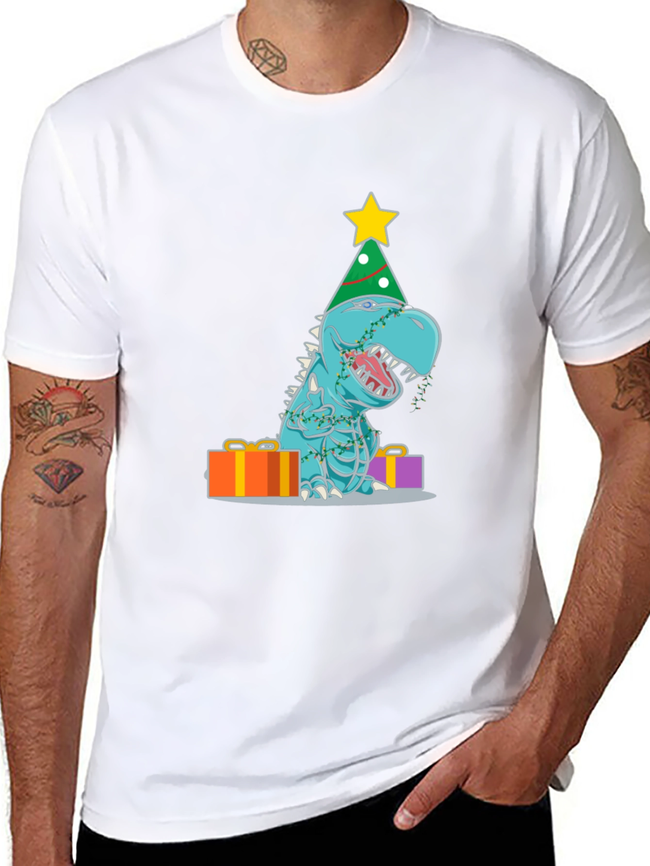 Festive Dinosaur T-Shirt