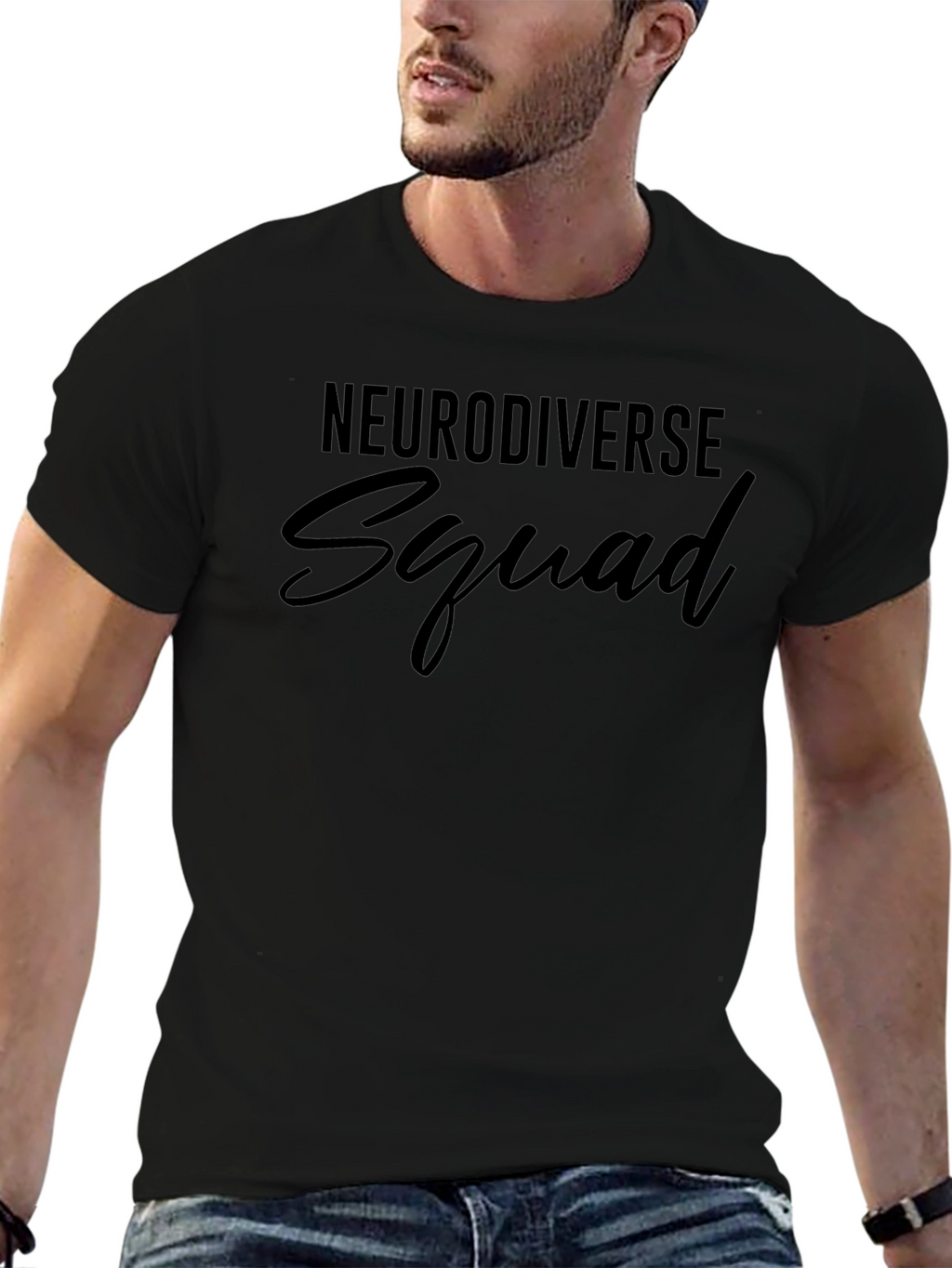 Neurodiverse Squad Graphic Tee - Black