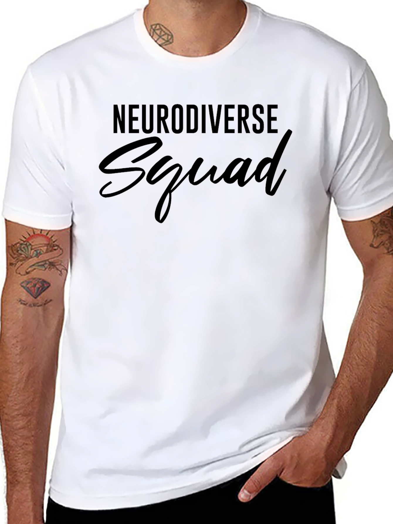 Neurodiverse Squad Graphic Tee - Black