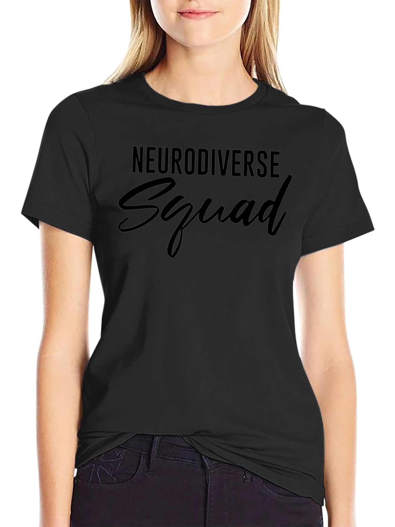Neurodiverse Squad Graphic Tee - Black