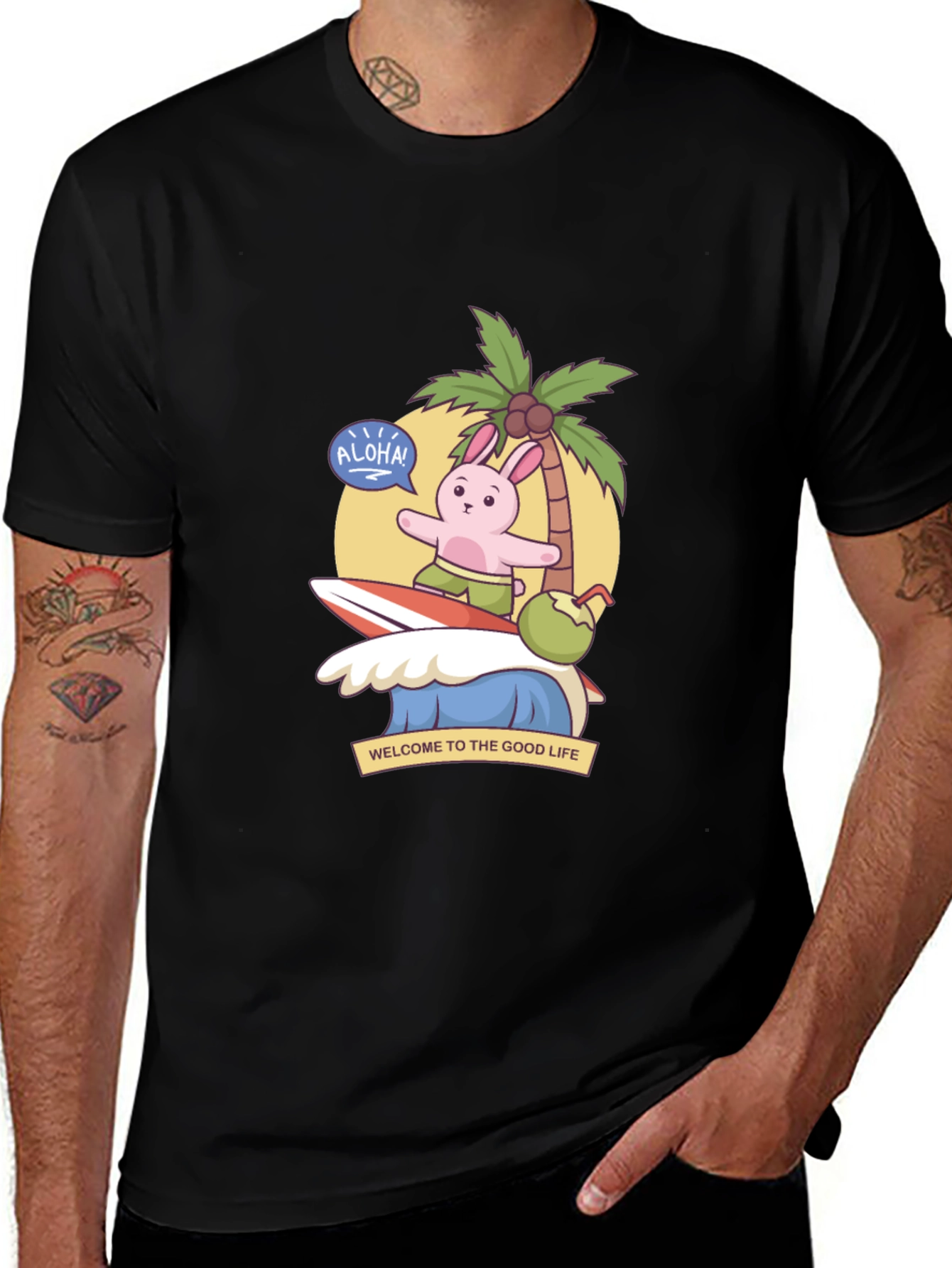 Aloha Bunny Surf T-Shirt