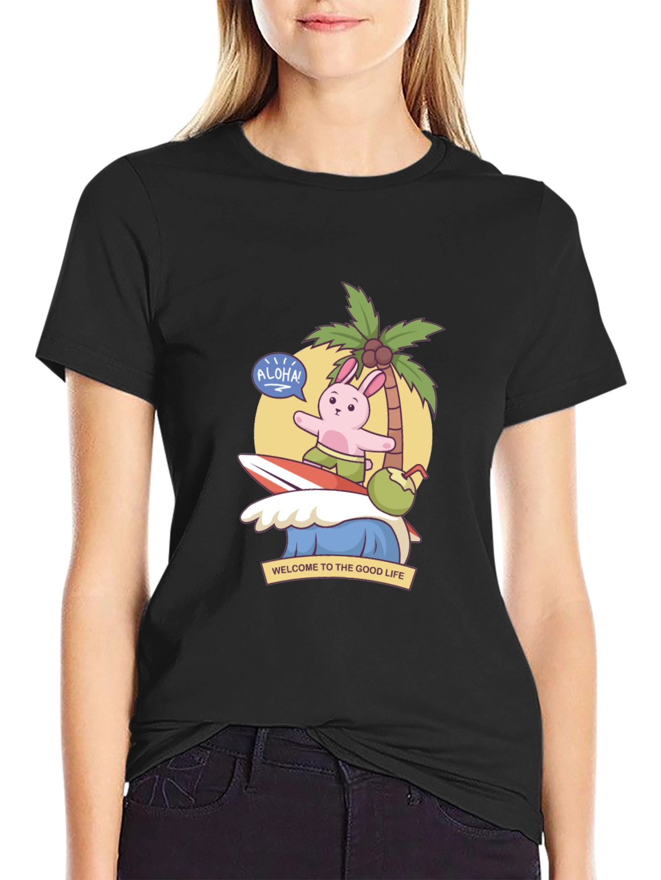 Aloha Bunny Surf T-Shirt