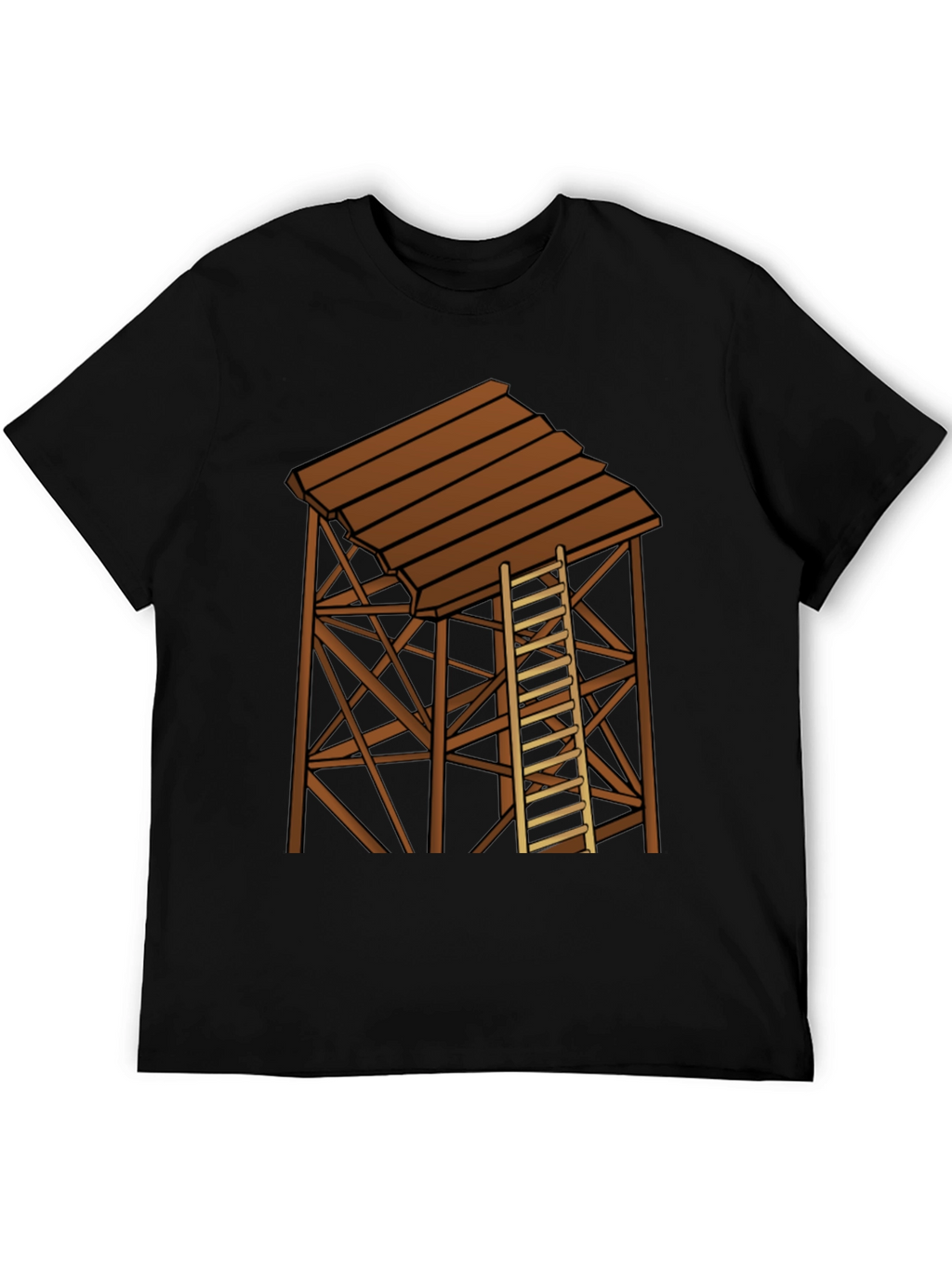Rustic Water Tower Graphic T-Shirt