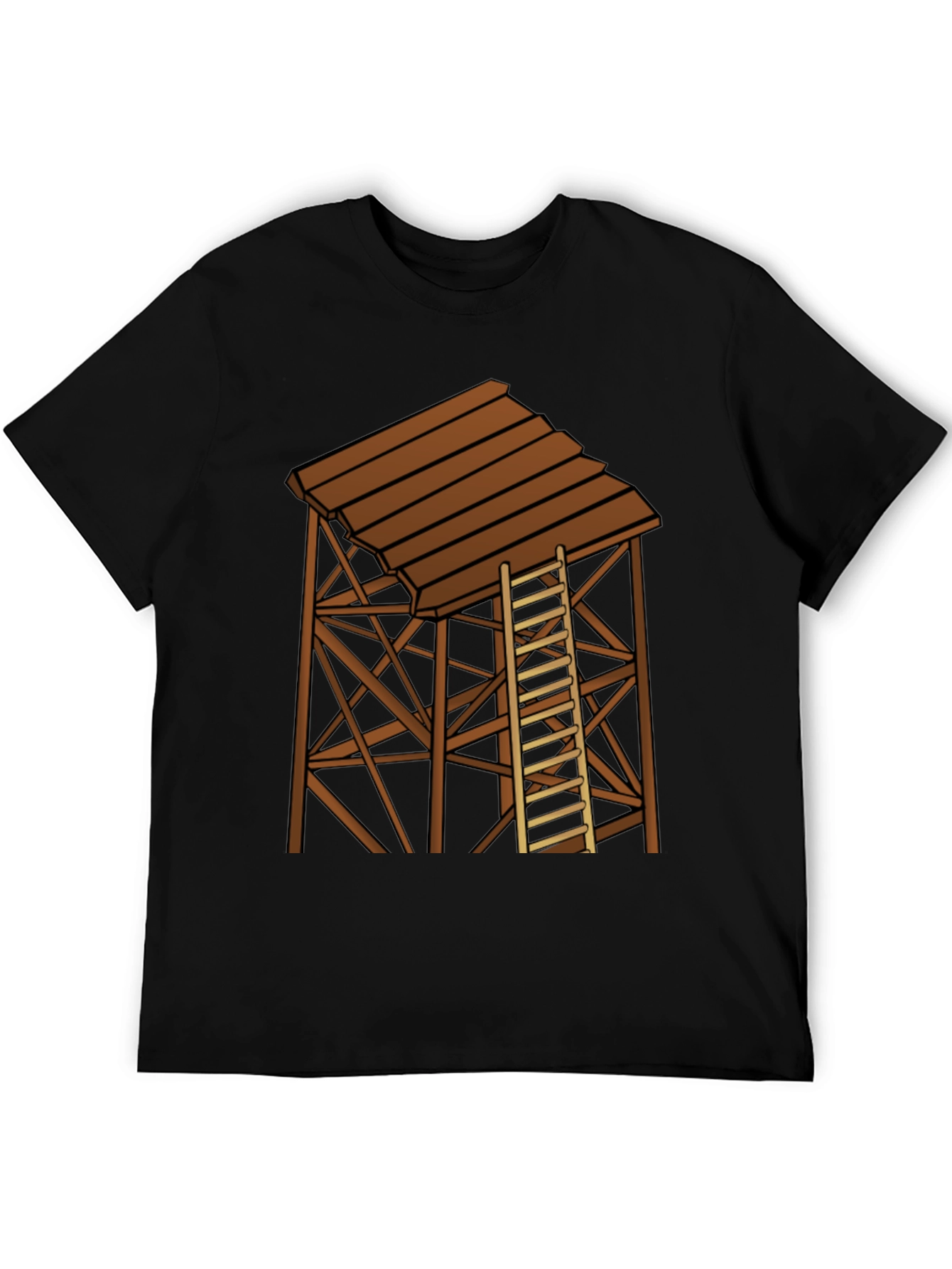 Rustic Water Tower Graphic T-Shirt