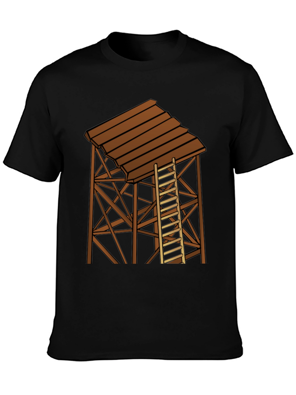 Rustic Water Tower Graphic T-Shirt