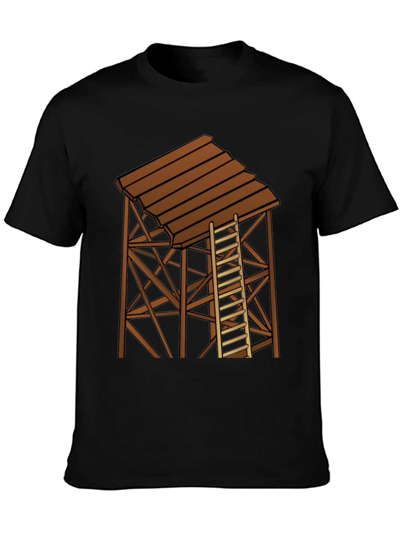 Rustic Water Tower Graphic T-Shirt