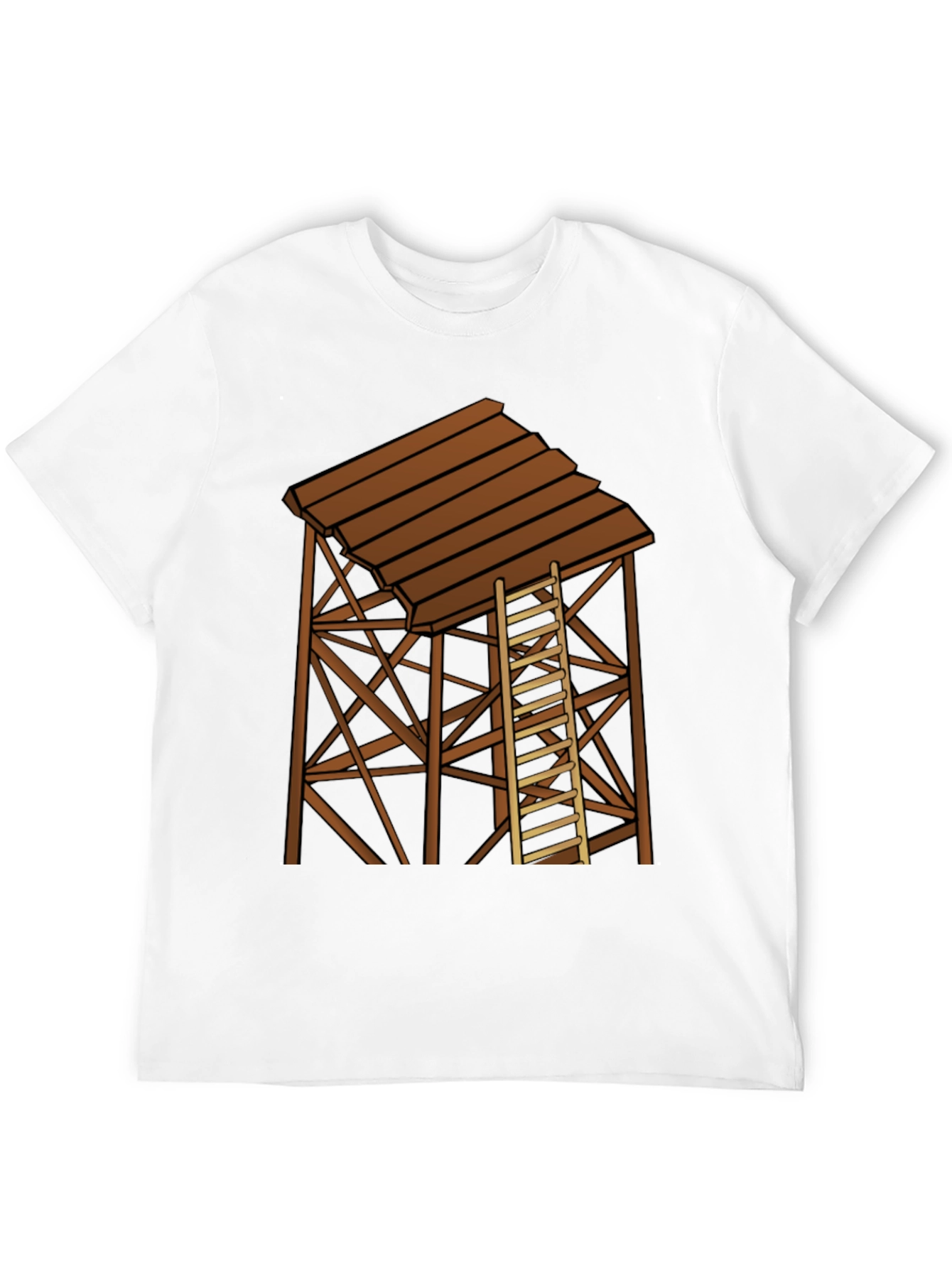 Rustic Water Tower Graphic T-Shirt