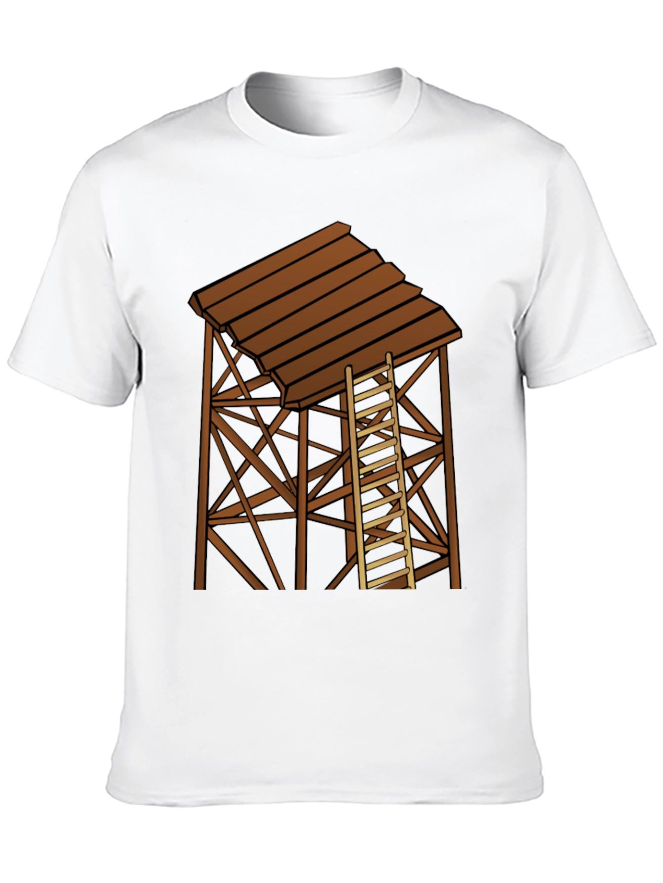 Rustic Water Tower Graphic T-Shirt