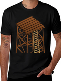 Rustic Water Tower Graphic T-Shirt