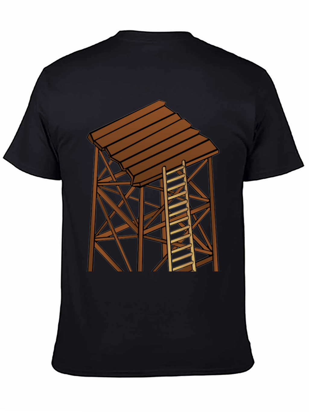 Rustic Water Tower Graphic T-Shirt
