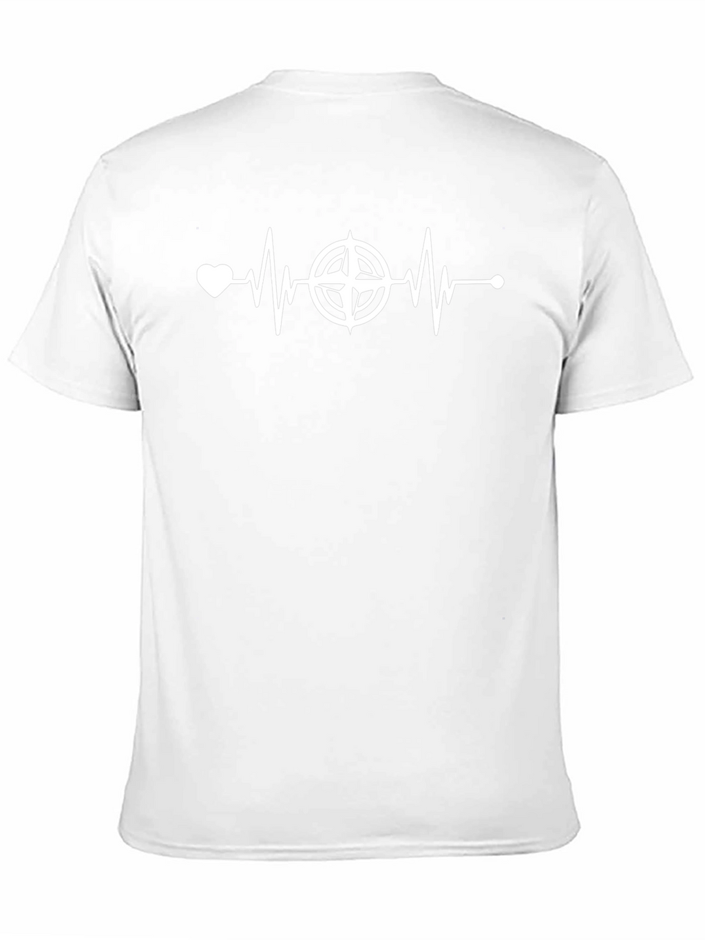 Heartbeat Compass Graphic Tee - Black
