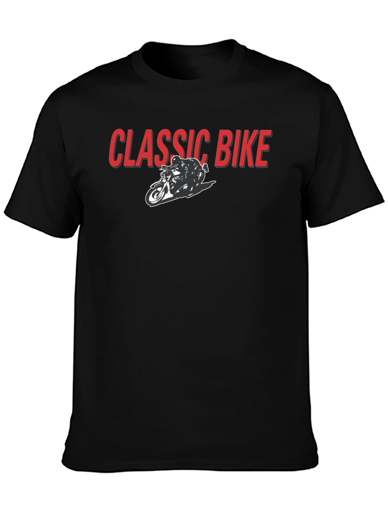 Classic Bike Graphic T-Shirt - Motorcycle Rider Tee