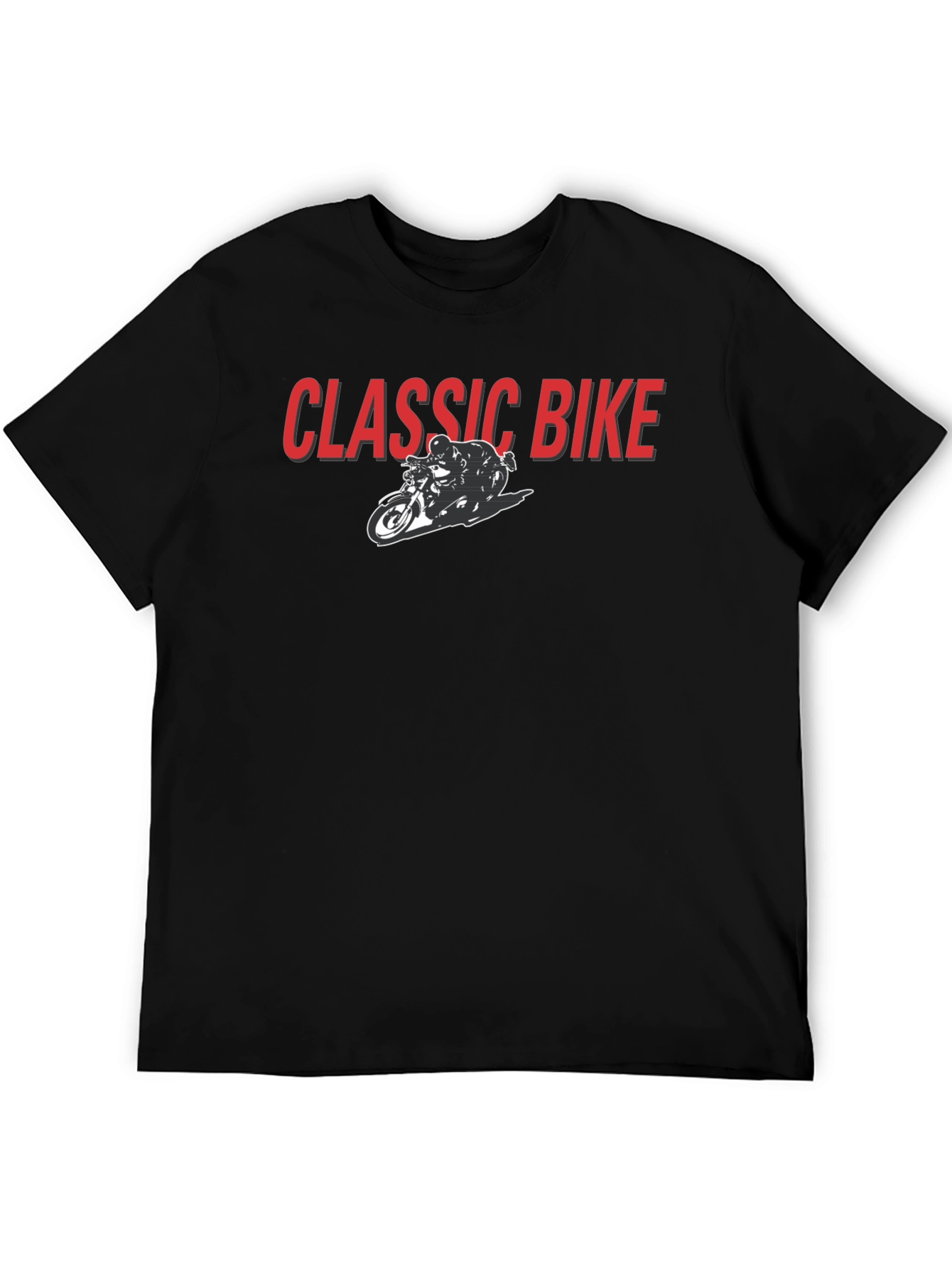 Classic Bike Graphic T-Shirt - Motorcycle Rider Tee