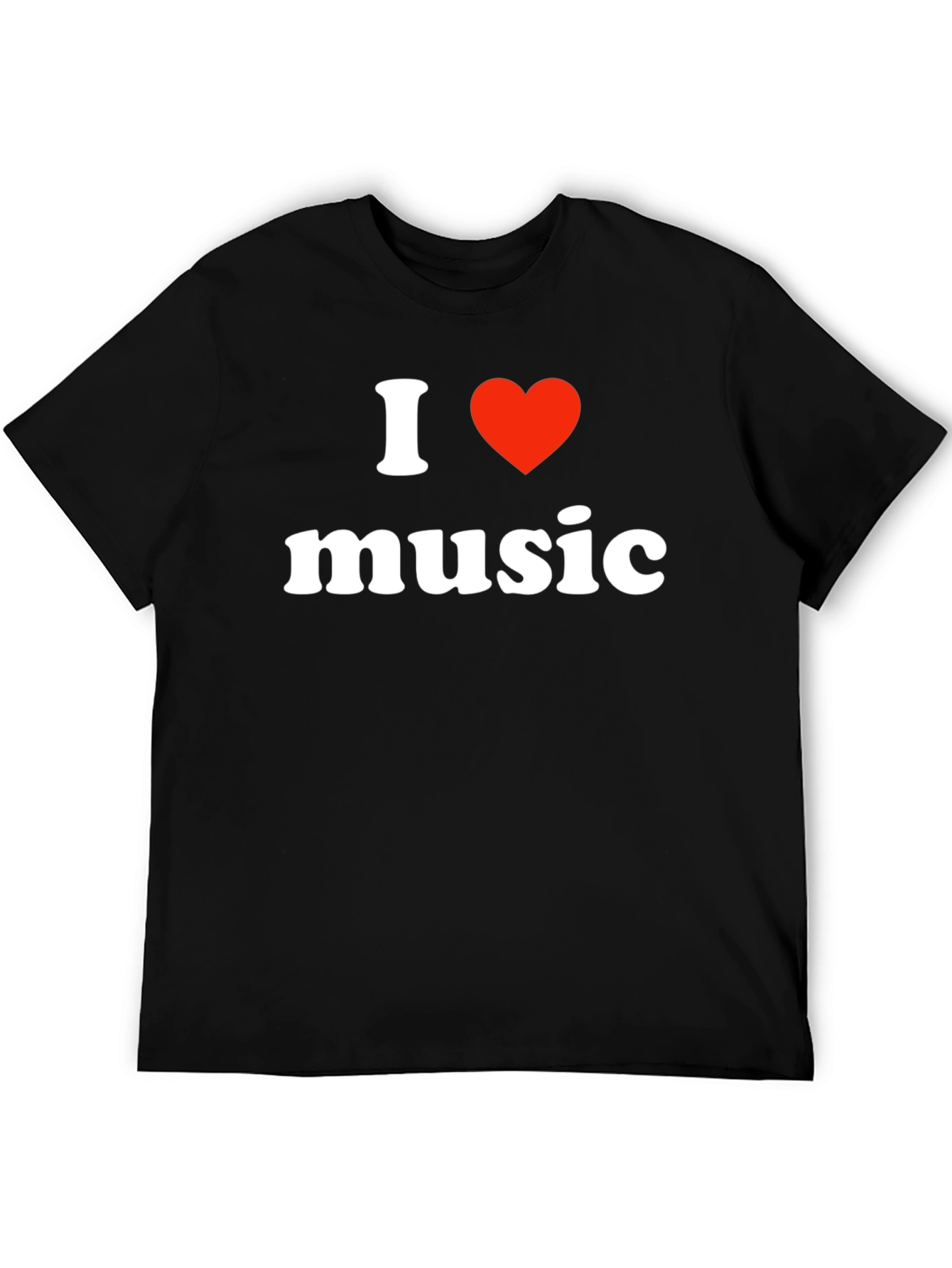 I Heart Music Black T-Shirt