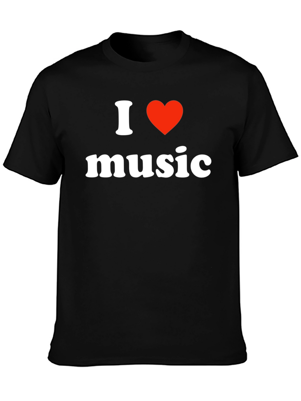 I Heart Music Black T-Shirt